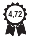 Badge avis client 4.72 sur 5 - Centre de formation certifiante nimes - CL formations et conseils